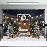 Lofaris Winter Wunderland Weihnachten Szene Geschenke Hintergrund